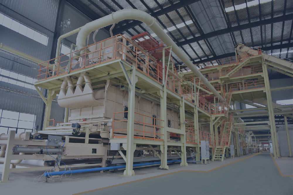 Main machines of OSB production line